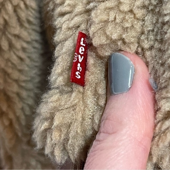 Levi’s Sherpa Fleece Teddy Jacket size Large - Picture 5 of 16